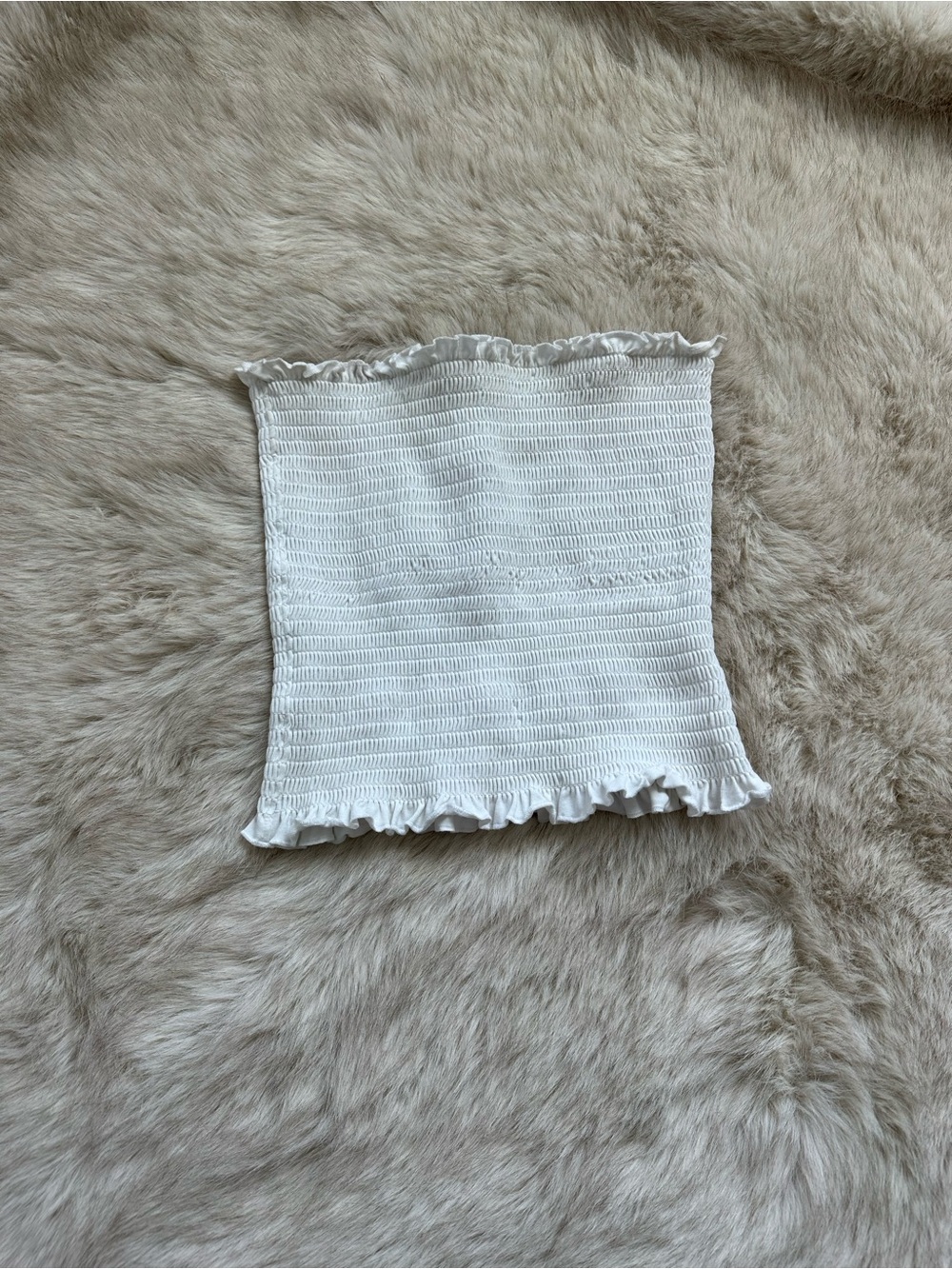 Scrunchy tube top